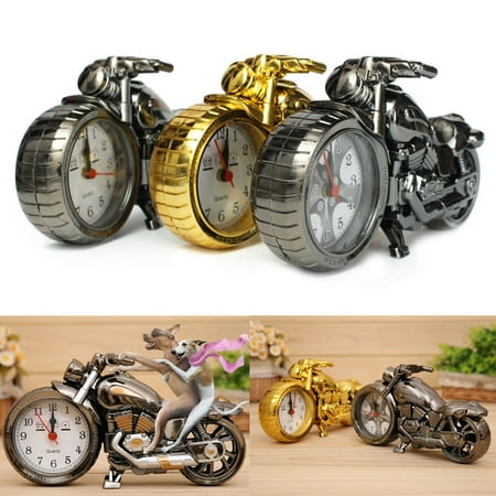 Jet Airplane Clock (Creative Clock Quartz Clock Alarm Cool Motorcycle Design Clock Time Keeper Timepiece Desktop Decor Fashion)