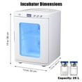 thumbnail image 3 of ChaoLink 25L Portable Scientific Laboratory Egg Incubator – Cooling & Heating 10°C-60°C Reptile Incubator with AC & DC Power for Small Reptiles, 3 of 8
