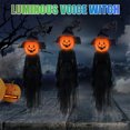 thumbnail image 5 of Wadada Halloween Decorations Outdoor, Light Up Holding Hands Screaming Witches with Stakes for Outdoor, Scary Decor Standing Witch Decor for Home Outside Yard Lawn Garden Party, 5 of 7