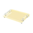 thumbnail image 2 of Bandeja rectangular para servir, bandeja acrílica para servir, organizador de tocador de baño para dormitorio, cosméticos y accesorios para alimentos Amarillo S, 2 of 8