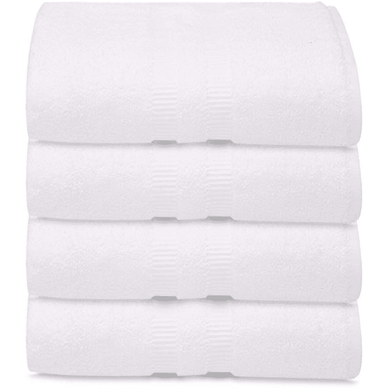 Plain White Cotton Bath Towel