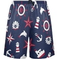 thumbnail image 2 of GZHJMY Anchor Pajama Pants Short for Men, Lounge Pants Lightweight Men Pajama Bottoms with Drawstring Pockets, Christmas New Year Birthday Gifts, X-Large, 2 of 7