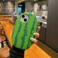 thumbnail image 5 of Kawaii Phone Cases Apply to iPhone 14 Pro Max,Cute Cartoon Watermelon Phone Case 3D Funny Food Fruit Watermelon Case for Women Girls Soft Silicone Shockproof Cover for iPhone 14 Pro Max, 5 of 13