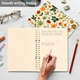 thumbnail image 4 of FORMRS 1-Subject Spiral Notebook 8" x 5" College Ruled 60 Refillable Sheet A5 Hard Cover, 2 Pack, Leaves Pattern, 4 of 7