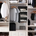 thumbnail image 4 of Organizador de armario colgante Simple Houseware con 3 estantes, negro, 4 of 5