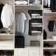 thumbnail image 4 of Organizador de armario colgante Simple Houseware con 3 estantes, negro, 4 of 5
