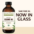 thumbnail image 3 of Banyan Botanicals Sesame Oil – Organic & Unrefined Sesame Oil for Skin, Body, Hair & More – Multiple Sizes – 8 oz – Non GMO Sustainably Sourced Vegan, 3 of 6