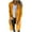 Yellow, variant on Fall Jacket Women Plus Size Ladies Fall And Winter New Mid-length Casual Sweater Cardigan Women's Clothing Long-sleeved Hooded Casual Coat/jacket Gray L
