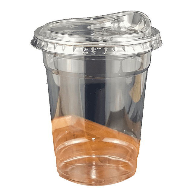 Vaso Plástico 12 Oz con Tapa para Beber Directo Vaso Desechable Transparente Degustación