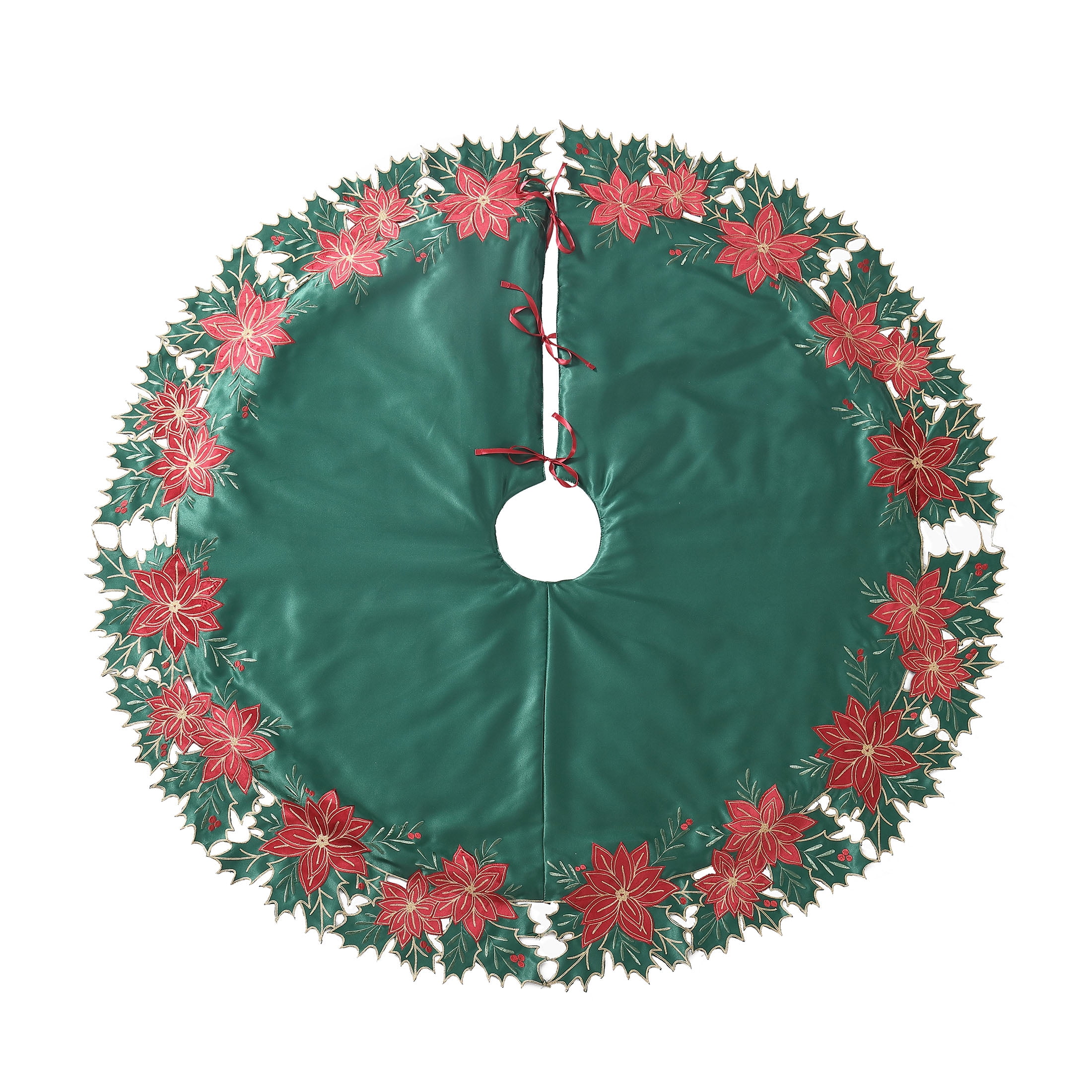 blue jean christmas tree skirt