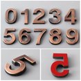 thumbnail image 1 of Flmtop 0-9 Modern House Door Plaque Address Arabic Number Digit Plate Sign Decoration, 1 of 9