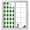 White Dark Green, variant on No Glue Heat Blocking Window Flims, Light Pink Buffalo Check Window Privacy Film Frosted, Farmhouse Plaid Modern Geometric Peep-proof Door Windows Tint for Bathroom, Dormitory, 17.7 x 78.7 Inches