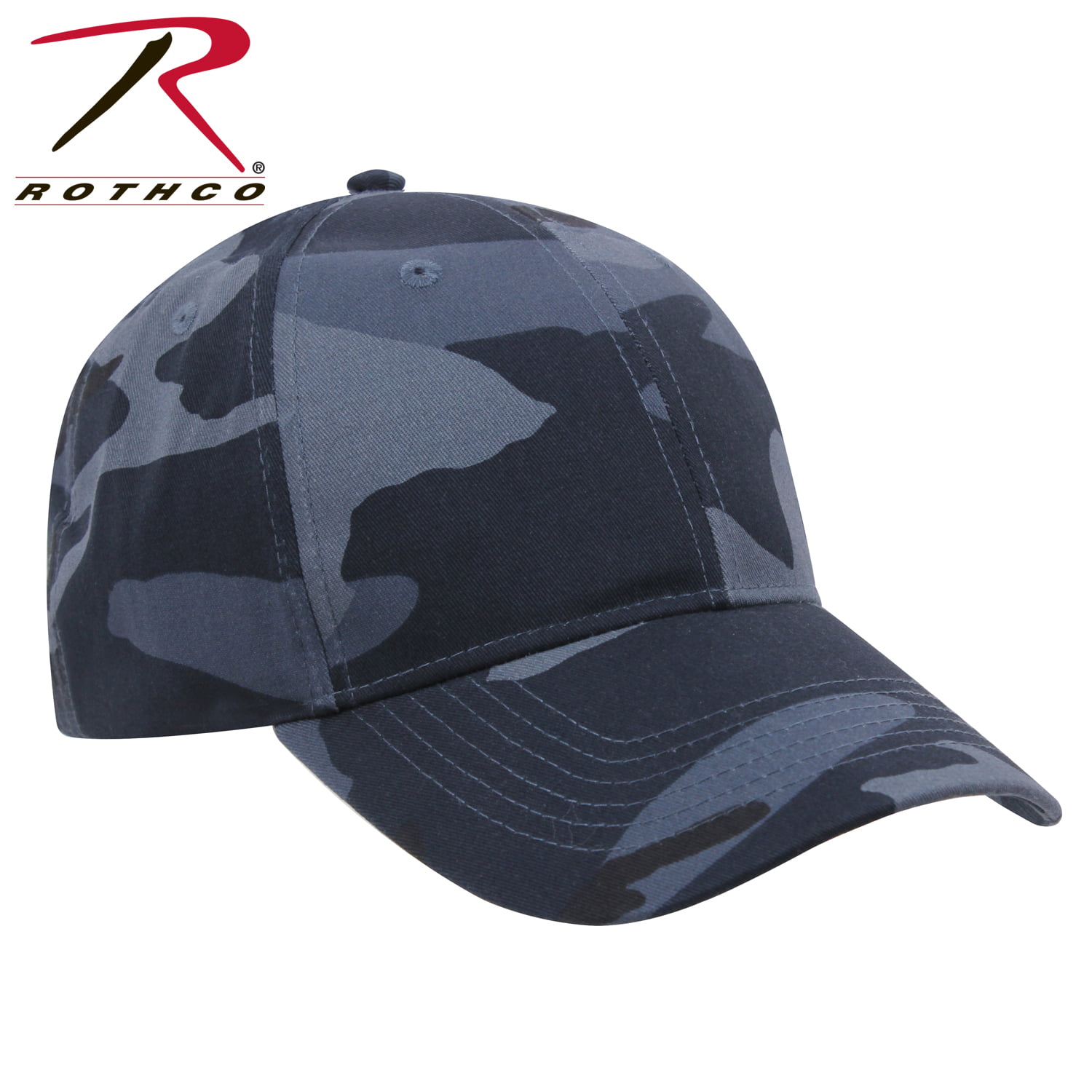 Supreme Low Profile Adjustable Midnight Blue Digital Camouflage Baseball Cap Hat