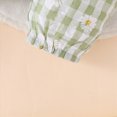 thumbnail image 6 of masbird Infant Newborn Baby Girl Clothes Fall Winter Outfits Ruffled Long Sleeve Romper Pants Set Headband Toddler Clothing 3Pcs,Light Green,6-12 M, 6 of 9