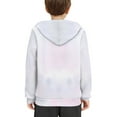 thumbnail image 4 of Xoenoiee Boys Girls Loose Long Sleeve Hoodies Floral Panda Print Pullover Hooded Sweatshirt Active Wear with Kangaroo Pocket Warm Tops for Kids Jogging Hiking Excising, M, 4 of 7