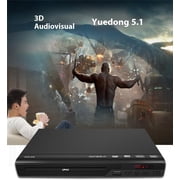 DVD Player, 1080 HD DVD Player VCD Player for TV with AV Cable, CD Player USB Multifunctional Player with Remote Control for Home Stereo System