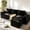 Black, variant on Guqiart L-Shaped Cloud Couch Sectional Sofa, 104" Convertible Modular Deep Seat with Double-Layer Cushion & Headrest - Black, for Living Room
