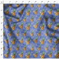 thumbnail image 4 of Soimoi Purple Poly Georgette Fabric Triangle & Pine Fruits Decor Fabric Printed Yard 42 Inch Wide, 4 of 5