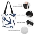thumbnail image 4 of Disketp Navy Blue Anchor Bolsa de Hombro Casual para Mujer, Bolso Cruzado para Compras, Viajes y Uso Diario, 4 of 6