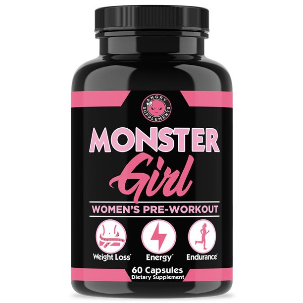 Angry Supplements Monster Girl Women's PreWorkout Energy Booster