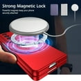 thumbnail image 2 of Magnetic Case for Samsung Galaxy Z Fold 4 Case with Kickstand & Ring Holder, [Compatible with MagSafe Charging] Slim Ultra PC Back Scratch-Resistant Military Grade Shockproof Case, Red, 2 of 14