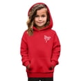 thumbnail image 2 of Mfakffe Girls Hooded Sweatshirt Cute Bow Print Long Sleeve Pullover Hoodie Casual Loose Fit with Front Pocket for Spring Fall, 2 of 5