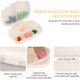 thumbnail image 3 of 1PC Pastillero Organizador Estuche Lindo Recipiente para medicamentos Semanal Mensual 3 veces al día Dispensador de medicamentos pequeño portátil Recordatorios diarios (blanco), 3 of 5