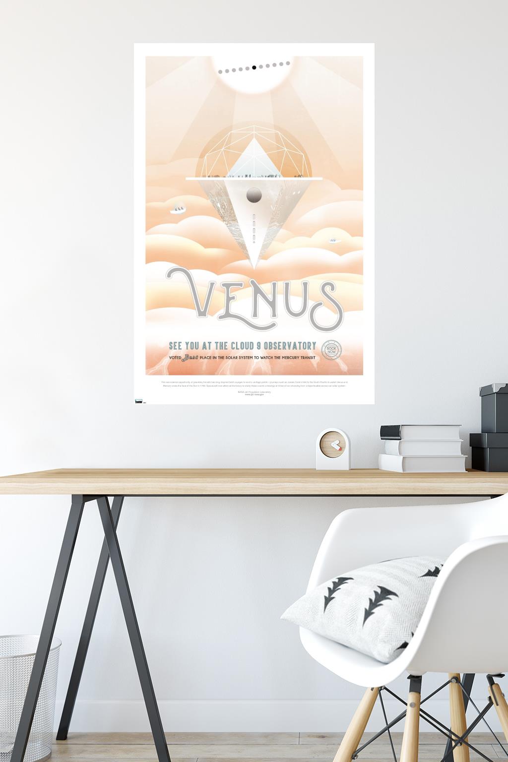 NASA - Venus Travel Poster Wall Poster, 22.375" x 34"