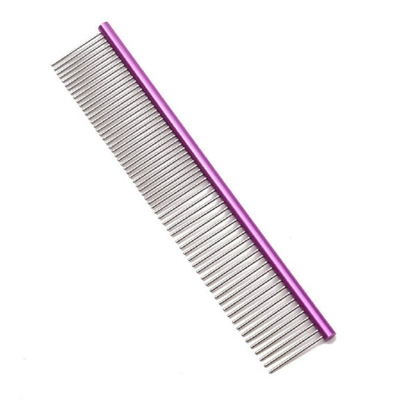 Yammee 2-in-1 Stainless Steel Professional Pet Grooming Comb for Dogs & Cats 6 Colors