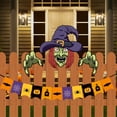 thumbnail image 4 of SUYOLL Halloween Fence Peeking Yard Decorations,Spooky Face With Hands Outdoor Lawn Fence Art Signs For Halloween Party Backyard Garden Patio Decor, 4 of 8