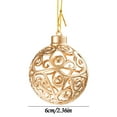 thumbnail image 1 of Christmas Tree Gold Hollow Pendant Christmas Ball Christmas Decorations Shaped Pendant, 1 of 2