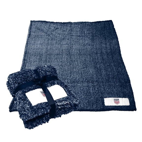 Logo Brands Navy USMNT 60'' x 50'' Color Frosty Fleece Blanket