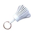 thumbnail image 1 of VONKY Keychain Decorative Keyring Leather Pendant Tassel Handmade Handicraft Key Chain Hanging Decoration Holder Purse Wallet White, 1 of 1