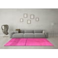 thumbnail image 3 of Ahgly Company Indoor Square Abstract Pink Modern Area Rugs, 5' Square, 3 of 4