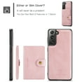 thumbnail image 6 of Case for Galaxy S22 Plus, Wallet Case w/Magnetic Credit Card Holder [Kickstand Feature][4 Card Slot] Detachable Cover fit Magnetic Car Mount, Case Compatible w/Samsung Galaxy S22 Plus- Pink, 6 of 9
