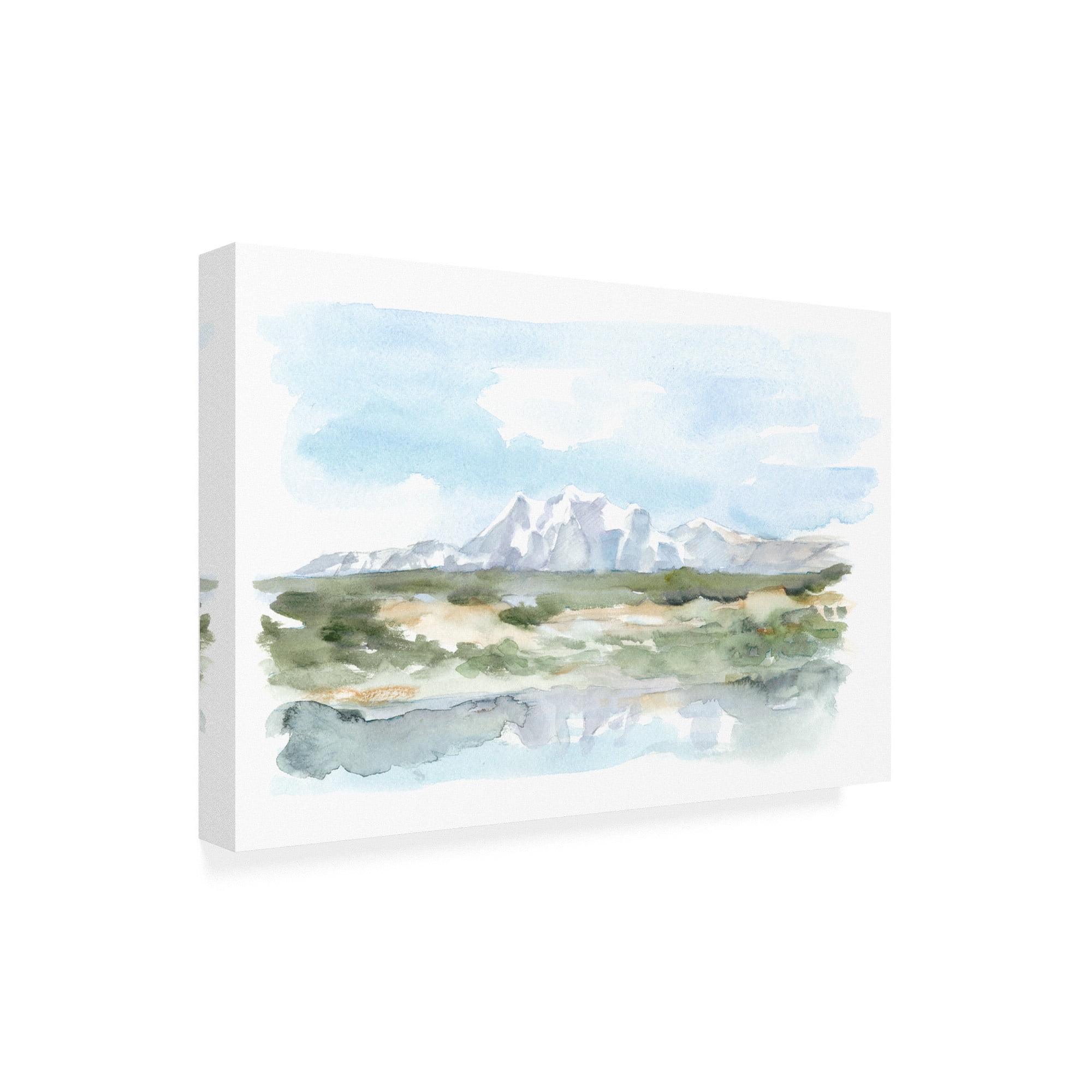 Trademark Fine Art 'Mountain Watercolor II' Canvas Art by Ethan Harper