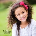thumbnail image 3 of Motique Accessories Little Girls Headband with Side Grosgrain Bow - Hot Pink, 3 of 5