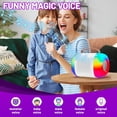 thumbnail image 3 of Lvelia Karaoke Machine, Portable Bluetooth 5.3 Speaker LED Lights with 2 Wireless Microphones,Mini Karaoke Machine for Kids Adults, Christmas Birthday Home Party, 3 of 9