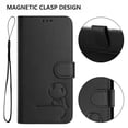 thumbnail image 2 of Flip Case for Samsung Galaxy A01 RFID Blocking Magnetic Clasp Wallet Case with 3 Card Slots and Kickstand Function, 2 of 4