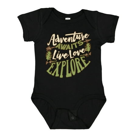 

Inktastic Camping Hiking Trekking Adventure Gift Baby Boy or Baby Girl Bodysuit