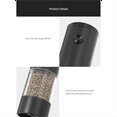 thumbnail image 2 of Electric Salt and Pepper Grinder One Hand Automatic Operation Adjustable Coarseness Battery Powered Automatic Grinding-A, 2 of 7