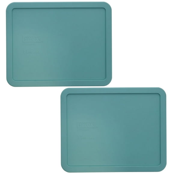 Pyrex 7212-PC Jade Dust Plastic Food Storage Replacement Lid Cover (2-Pack)
