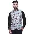 thumbnail image 1 of Atasi Veste Décontractée pour Hommes Imprimée Veste de Mariage Indienne Blazer Mandarin-Moyen, 1 of 6