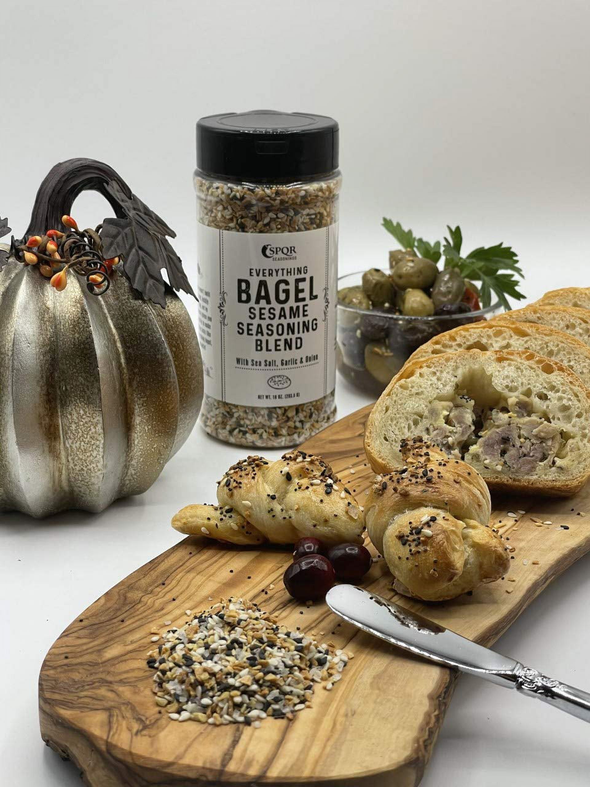 Everything Bagel SALT FREE Seasoning Premium Spice Blend With Sesame Seeds  Onion Garlic And Poppy Seed Bulk Shaker Gluten Free Keto And Paleo 24 Oz  (Container Style Might Vary)