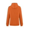 thumbnail image 4 of CIENVNSTG Women's 2026 Spring Fall Long Sleeve Hoodies Solid Color Oversized Pullover with Pocket Trendy Sweatshirt Tops for Daily Life and Casual Outings Orange 3XL, 4 of 6