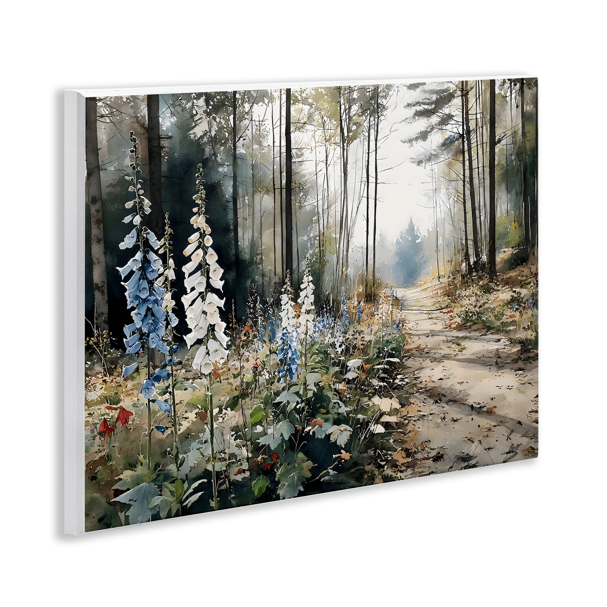 Stupell Industries Foxglove Path Sunlit Woods Wall Plaque Art, design by Franklyn Gregory