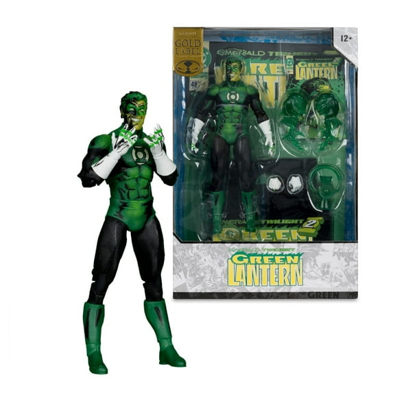 Green Lantern (DC Multiverse: Emerald Twilight) 7" Action Figure Gold Label Cover Recreations - McFarlane Toys