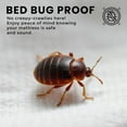 thumbnail image 4 of 12 Inch Deep Queen Mattress Protector Waterproof Zippered Encasement, Bed Bug Dust Mite Proof Cover with Breathable Fabric, White, 4 of 6
