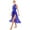 Royal Blue, variant on CHICTRY Womens Sleeveless Mesh Rhinestone Dress Ballroom Lyrical Dance Costume Figure Ice Skating Dress