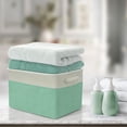 thumbnail image 6 of Twill Storage Baskt Set - 3 Pack, Green, 6 of 10